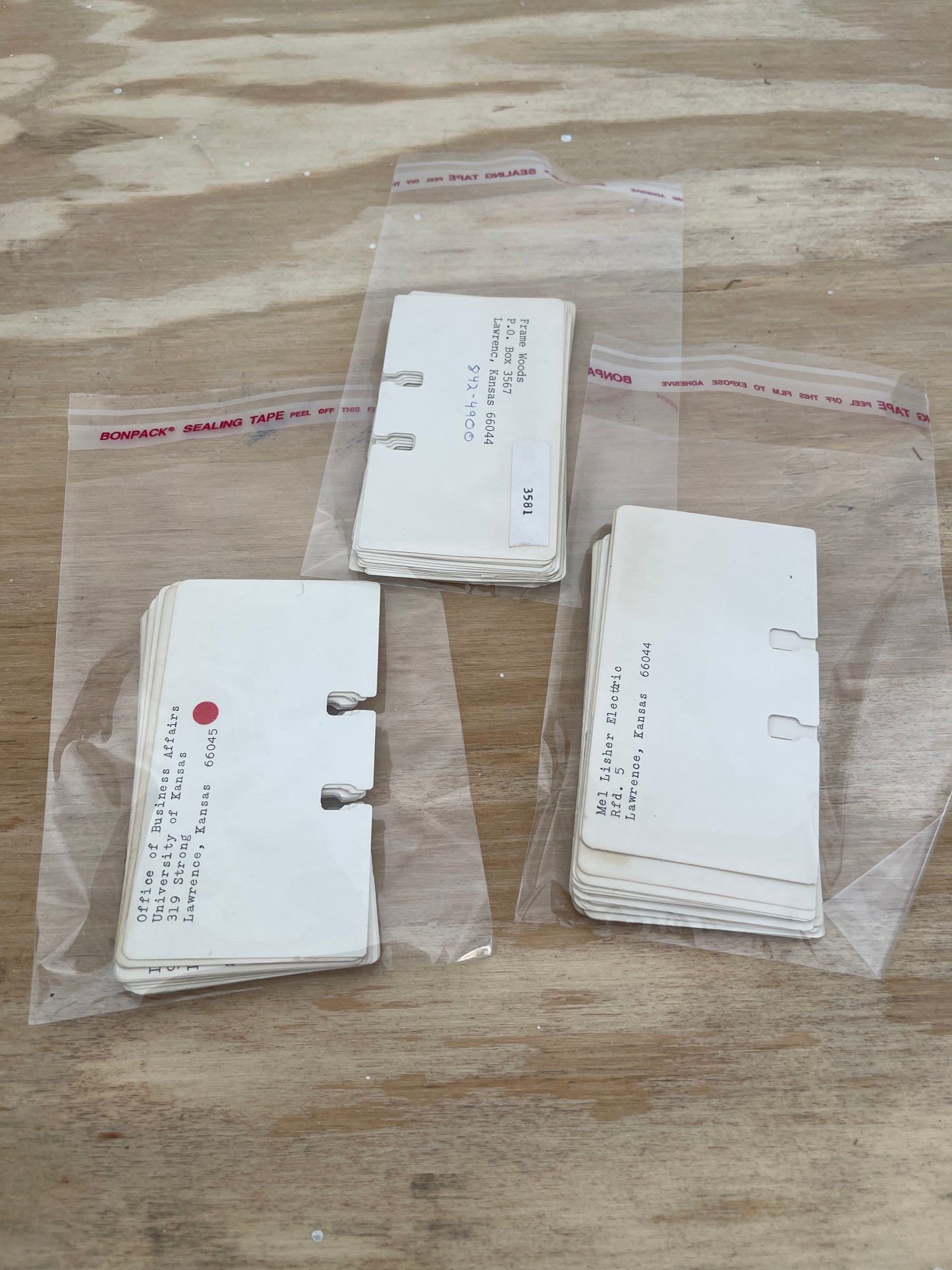 25 vintage Rolodex cards