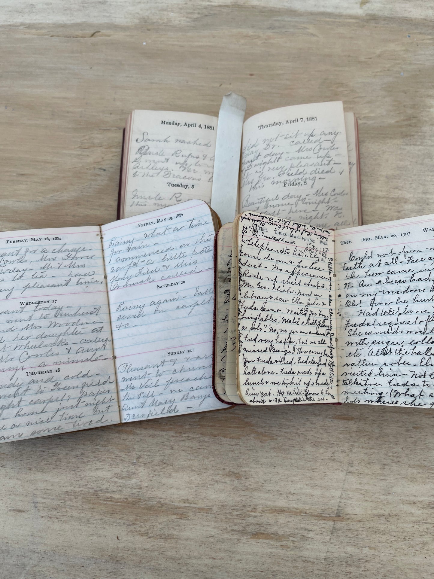 1800’s handwritten diaries