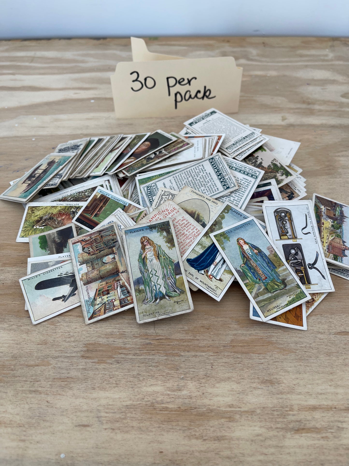 Vintage tobacco cards
