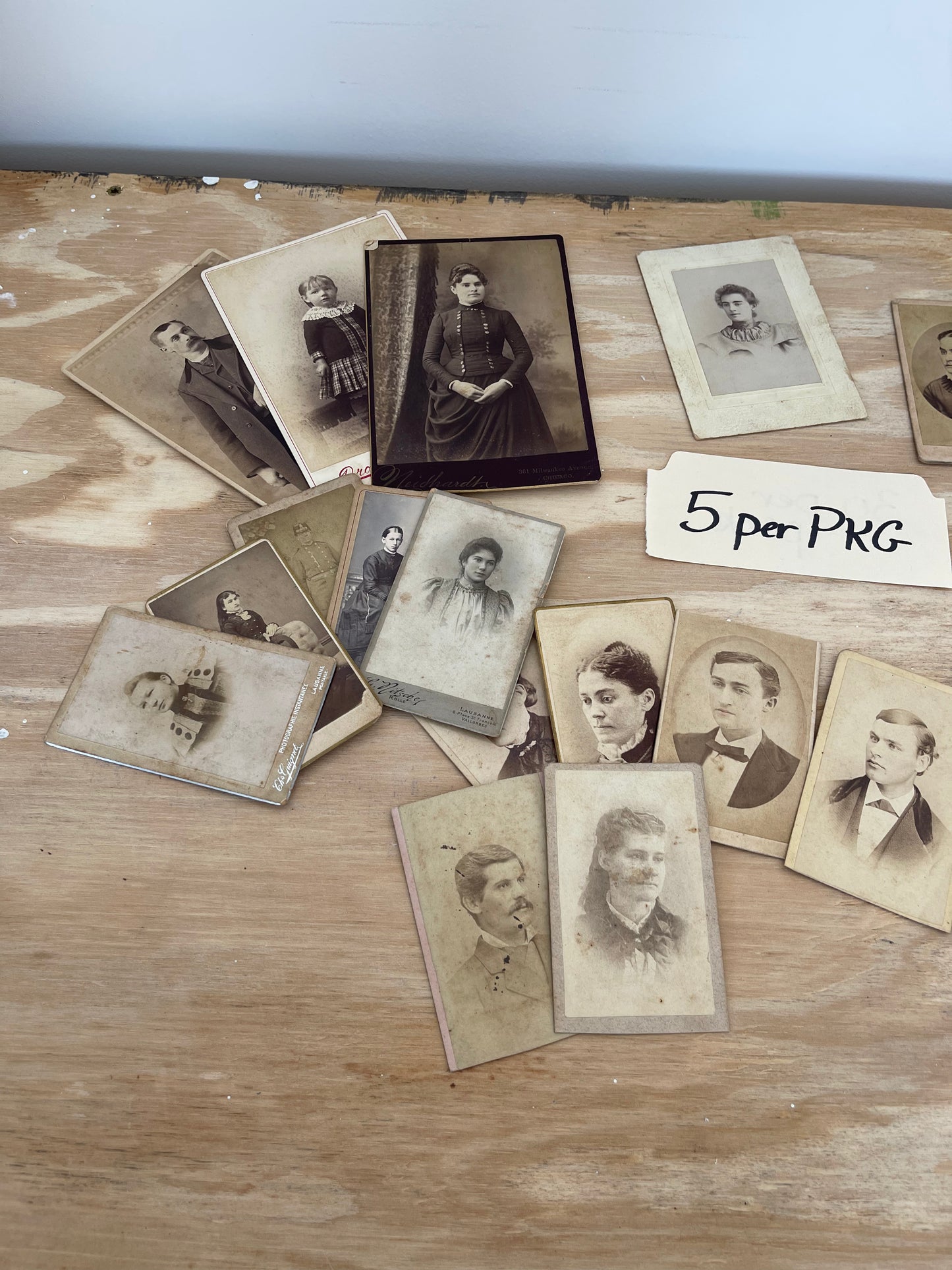Vintage cabinet card photos