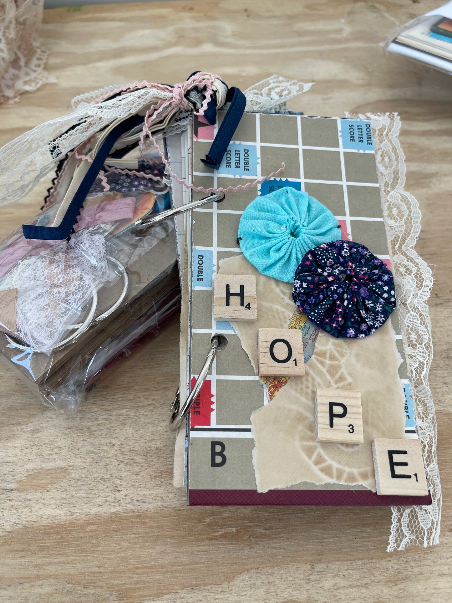 Scrabble Themed journal kit