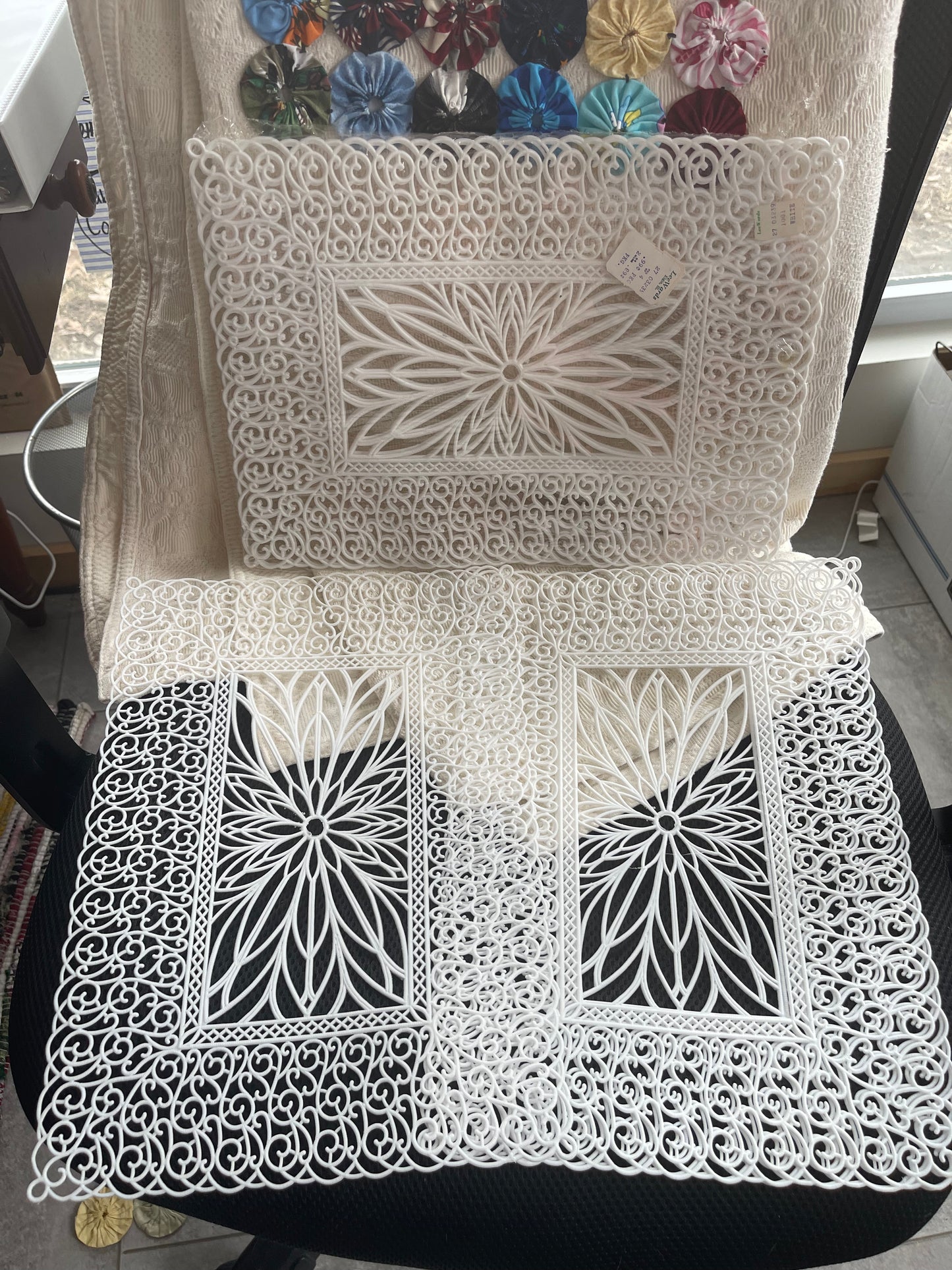 NOS plastic placemat doilies