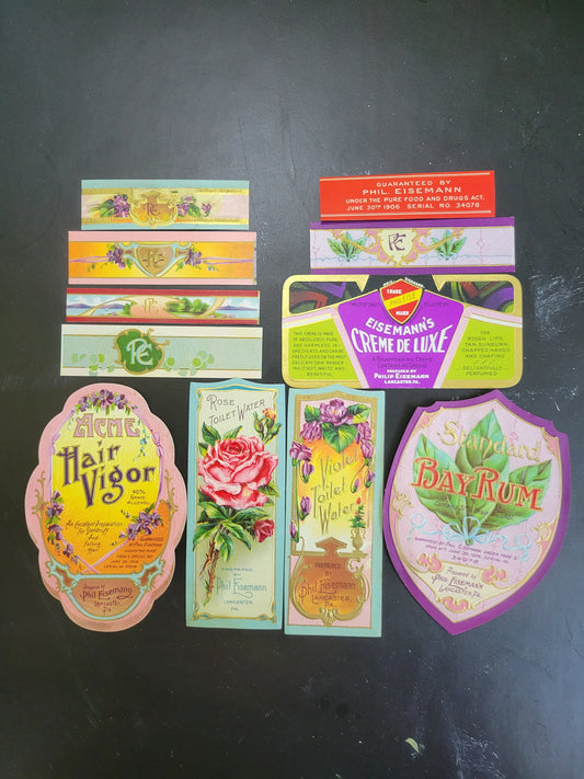French Perfume Labels