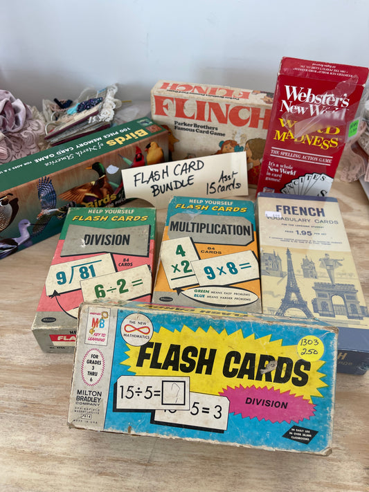 Assorted Vintage Flash Card Bundle