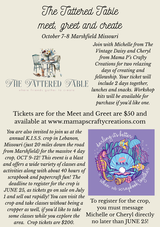 Tattered Table Meet, Greet and Create